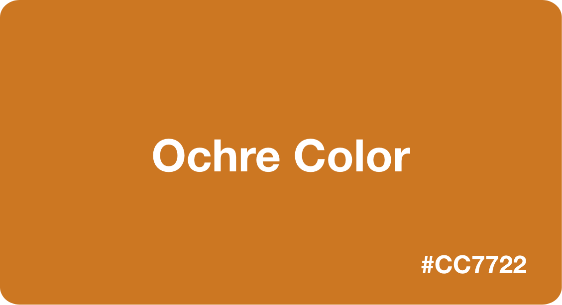 Ochre Color (cc7722) Color Codes & Palettes